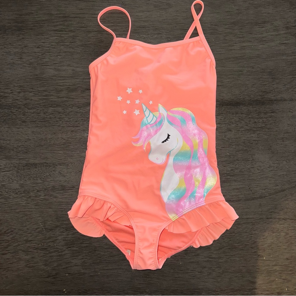Unicorn Kids Swimwear in Peach by Bmagical